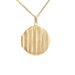 Pendant Medallion pendant in yellow gold and its chain 58 Facettes 21-372