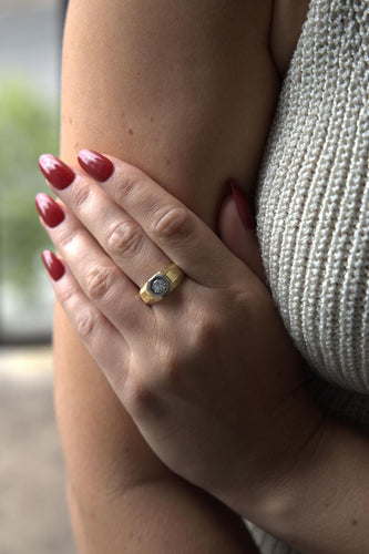 Bague 57 Bague solitaire or jaune diamant 58 Facettes 2308983CN