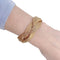 Bracelet Bracelet tresse or jaune. 58 Facettes 32347