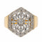 Bague 56 Bague Or jaune Diamant 58 Facettes 2560746CN