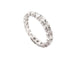 Bague 55 bague alliance t55 en or blanc 18k pavage complet 18 diamants 1.7ct 58 Facettes 252656