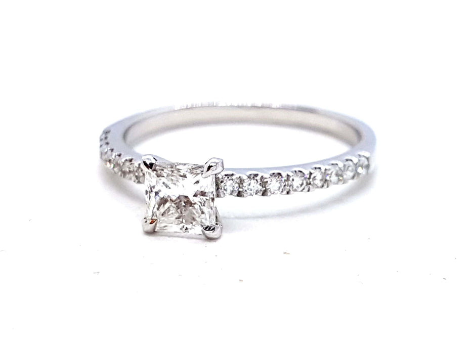 Bague 53 Bague Solitaire Or blanc Diamant 58 Facettes 578719RV