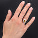 Ring 50 Yellow sapphire and diamond daisy ring 58 Facettes 21-524