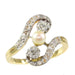 Bague 56 Bague diamant et perle 58 Facettes 21279-0618