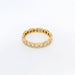 Bague Alliance or jaune et diamants 58 Facettes 27304