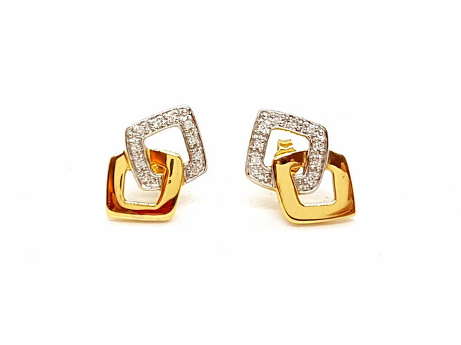 Boucles d'oreilles Boucles d'oreilles Or jaune Diamant 58 Facettes 06440CD