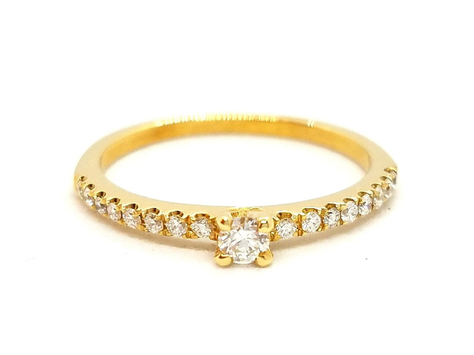 Bague 53 Bague Solitaire Or jaune Diamant 58 Facettes 578723RV