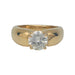 Ring 52 Yellow gold bangle ring, 1,27 carat diamond. 58 Facettes 31298