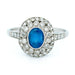 Ring 55.5 Platinum Sapphire Diamond Ring 58 Facettes BE68B24A4C894F3E8BE652F8855483A5