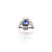 Ring 52 Art Deco Ring Platinum Sapphire Diamonds 58 Facettes 25373