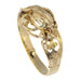 Gold bangle bracelet with large tulip motif 58 Facettes 20195-0008