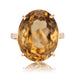 Ring 55 Vintage gold and citrine ring 58 Facettes 23-276