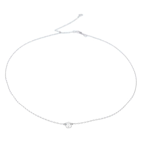 Collier Collier Or blanc Diamant 58 Facettes 2309007CN