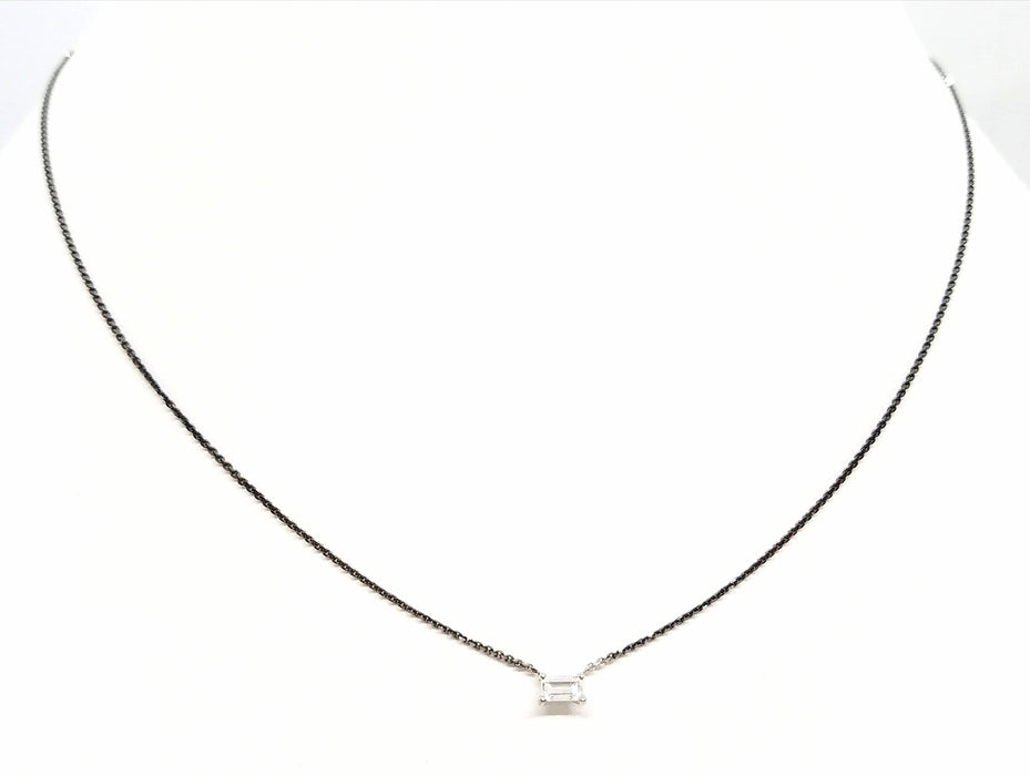 Collier Collier Or blanc Diamant 58 Facettes 578792RV