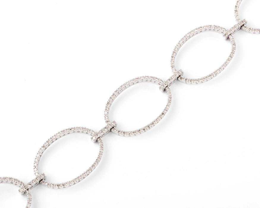 Bracelet Bracelet maillons ovales en diamant 58 Facettes