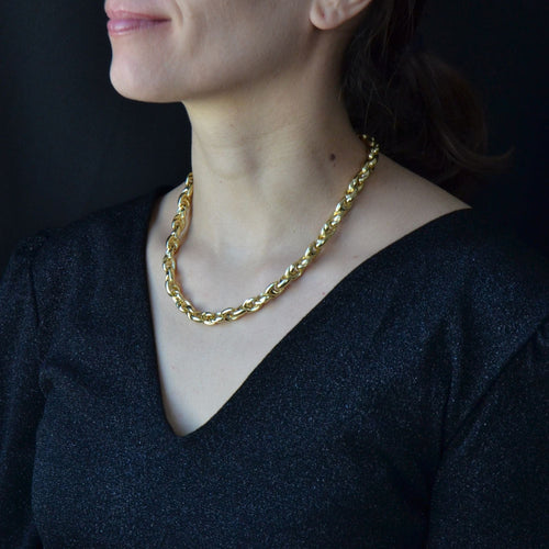 Collier Collier or jaune rétro 58 Facettes 22-121