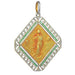 Pendant Art Deco pendant with diamonds and emeralds 58 Facettes 23191-0430