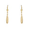 Boucles d'oreilles Boucles d'oreilles gouttes d'or strié 58 Facettes 19-456F