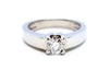 Bague 53 Bague Solitaire Or blanc Diamant 58 Facettes 578709RV