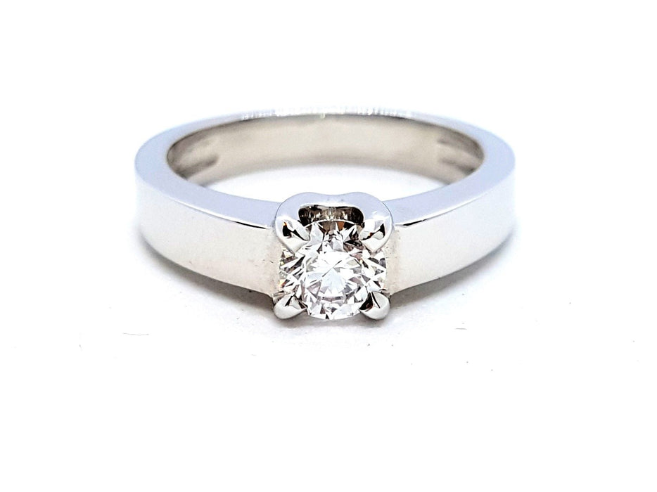 Bague 53 Bague Solitaire Or blanc Diamant 58 Facettes 578709RV