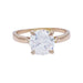 Ring 53 Solitaire ring in pink gold, 1,56 carat diamond. 58 Facettes 32362