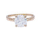Bague 53 Bague solitaire en or rose, diamant 1,56 carats. 58 Facettes 32362