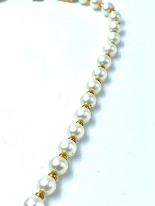 Collier Collier de perles avec saphir cabochon 58 Facettes