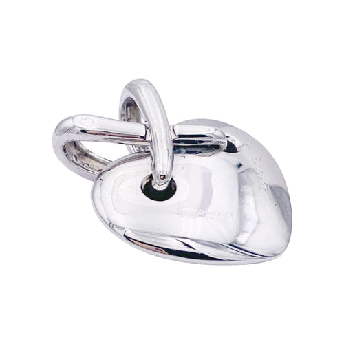 Pendentif Pendentif coeur Chaumet, "Liens", or blanc et diamants. 58 Facettes 32970