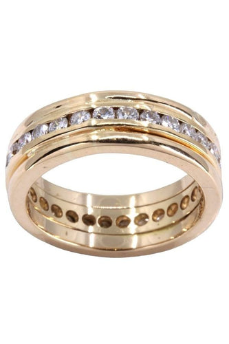 Bague 55 ALLIANCE DIAMANTS 58 Facettes 062991