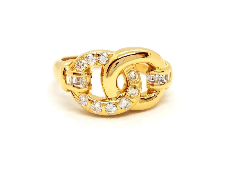 Bague 56 Bague Or jaune Diamant 58 Facettes 815500CN