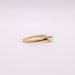 Solitaire yellow gold cultured pearl ring on double body 58 Facettes