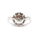 Ring Vintage diamond ring in white gold 58 Facettes