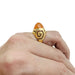 Ring 49 Boucheron yellow gold and carnelian ring. 58 Facettes 30794