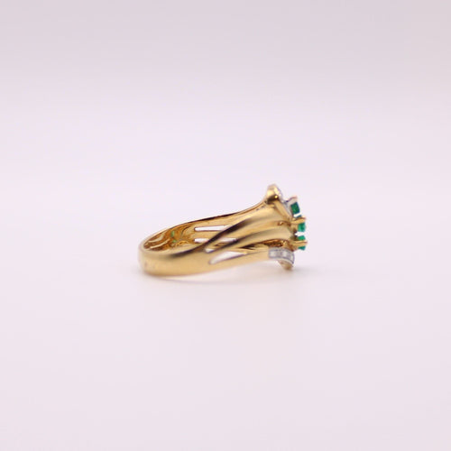 Bague Bague Emeraudes Diamants 58 Facettes