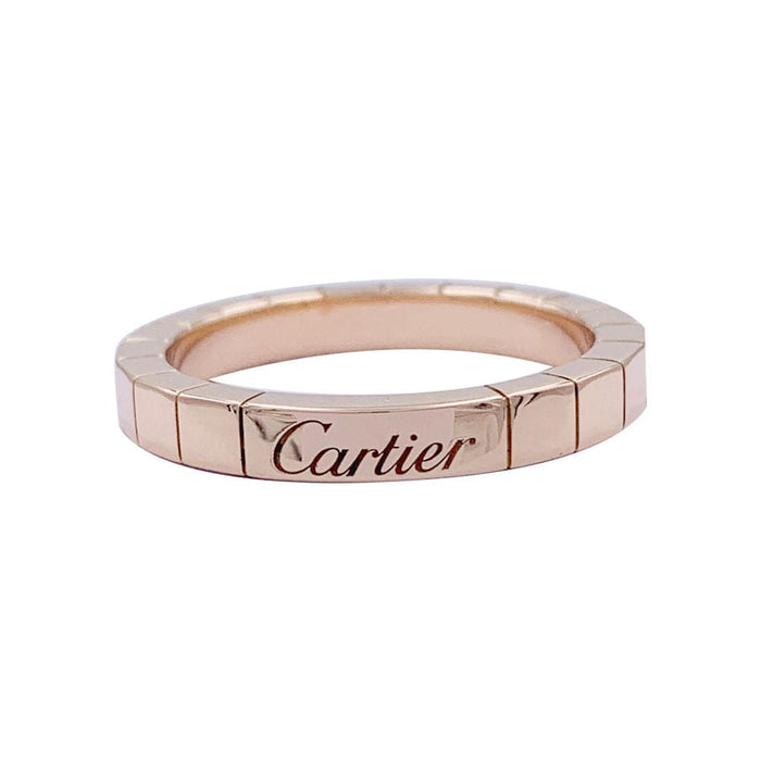 Bague 55 Bague Cartier, "Lanière", or rose. 58 Facettes 32317