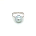 Ring 54 Pearl solitaire ring 58 Facettes