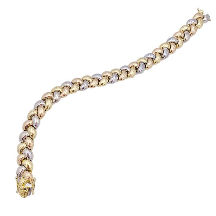 Bracelet Bracelet Poiray, "Tresse", trois tons d'or. 58 Facettes 33309