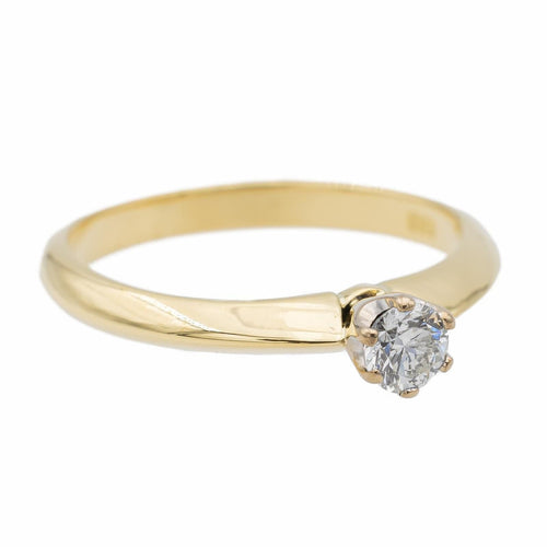 Bague 48 bague solitaire or jaune diamant 58 Facettes 2621606CN