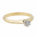 Ring 48 solitaire ring yellow gold diamond 58 Facettes 2621606CN