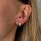 Boucles d'oreilles PUCES D'OREILLES PERLES & EMERAUDES 58 Facettes BO/220106 NSS