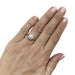 Ring 50 1,52 carat diamond ring in platinum and gold. 58 Facettes 30680