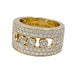Ring 49 Messika ring, “Move Joaillerie Pavée”, yellow gold, diamonds 58 Facettes 32161