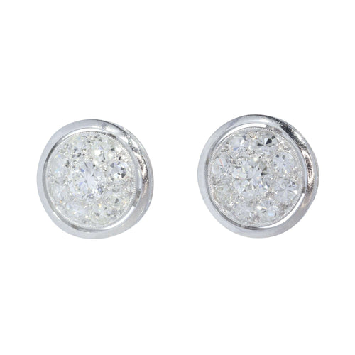 Boucles d'oreilles Boucles d'oreilles diamant platine 58 Facettes 22329-0121
