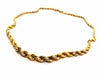 Necklace Twisted mesh necklace Yellow gold 58 Facettes 1644015CN