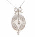 Necklace 1900 diamond and platinum necklace 58 Facettes 24271
