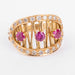 Ring Yellow gold openwork ruby ​​ring 58 Facettes