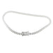 White gold diamond tennis line bracelet. 58 Facettes 31524