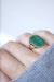 Rose gold and malachite signet ring 58 Facettes