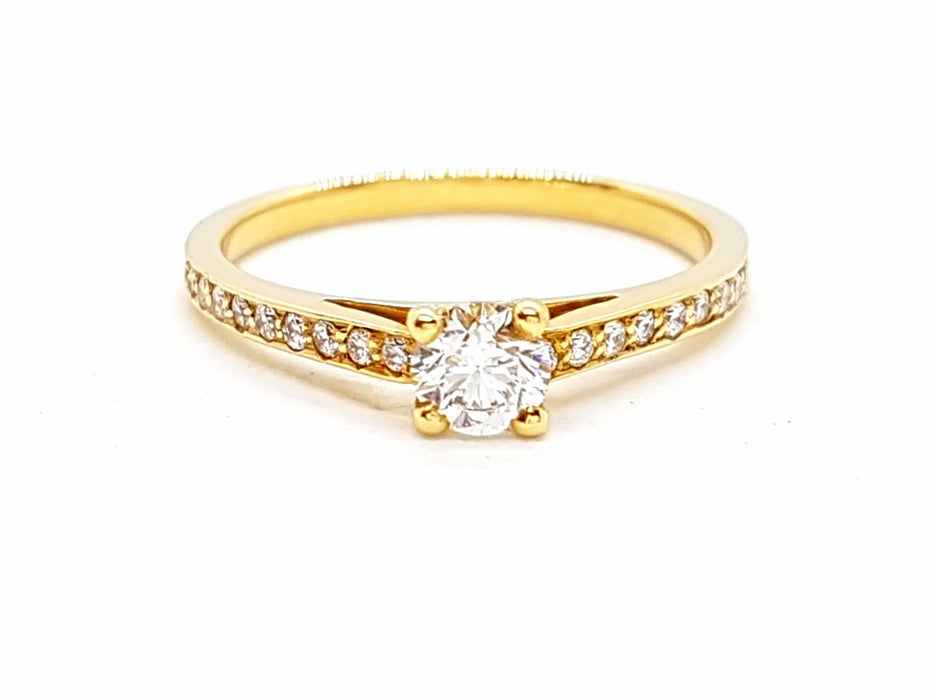 Bague 53 Bague Solitaire Or jaune Diamant 58 Facettes 578712RV