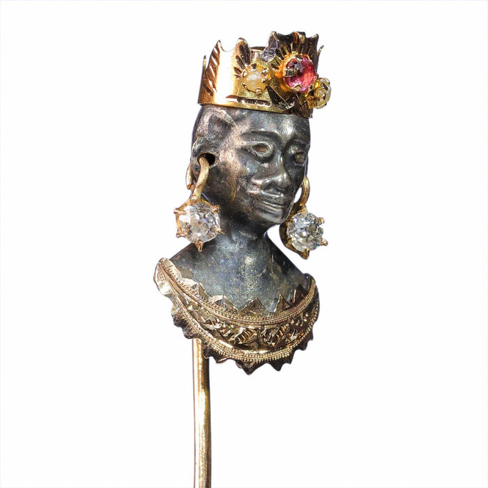 Broche Epingle Blackamoor  1870 58 Facettes 23296-0119